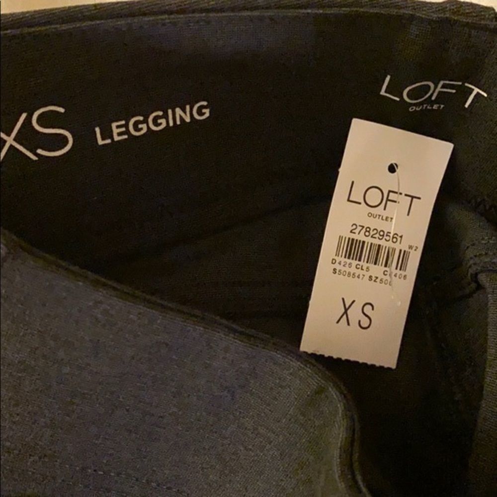 LOFT Dark Grey Ponte Leggings-NWT     - Picture 7 of 7